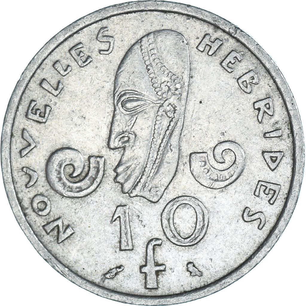 Munten, Nieuwe Hebriden, 10 Francs, 1967