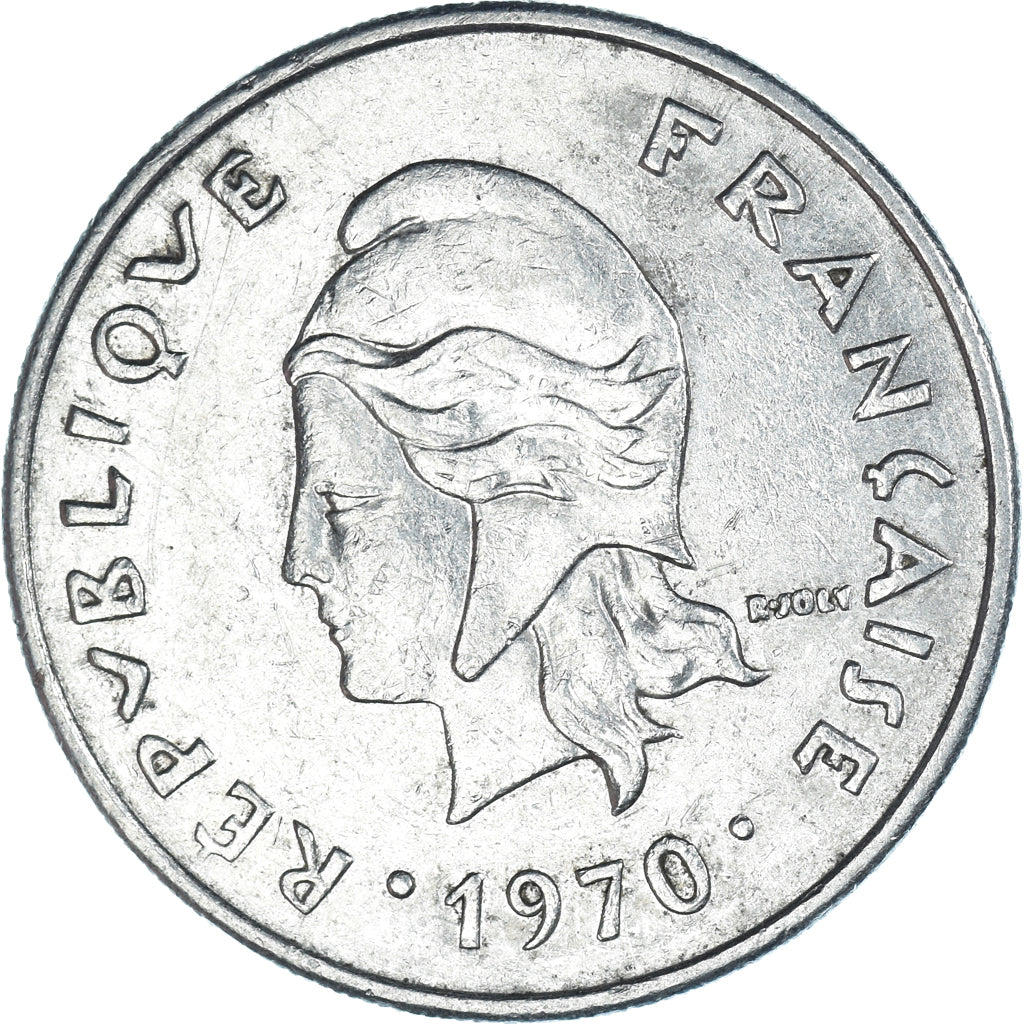 Münze, New Hebrides, 20 Francs, 1970