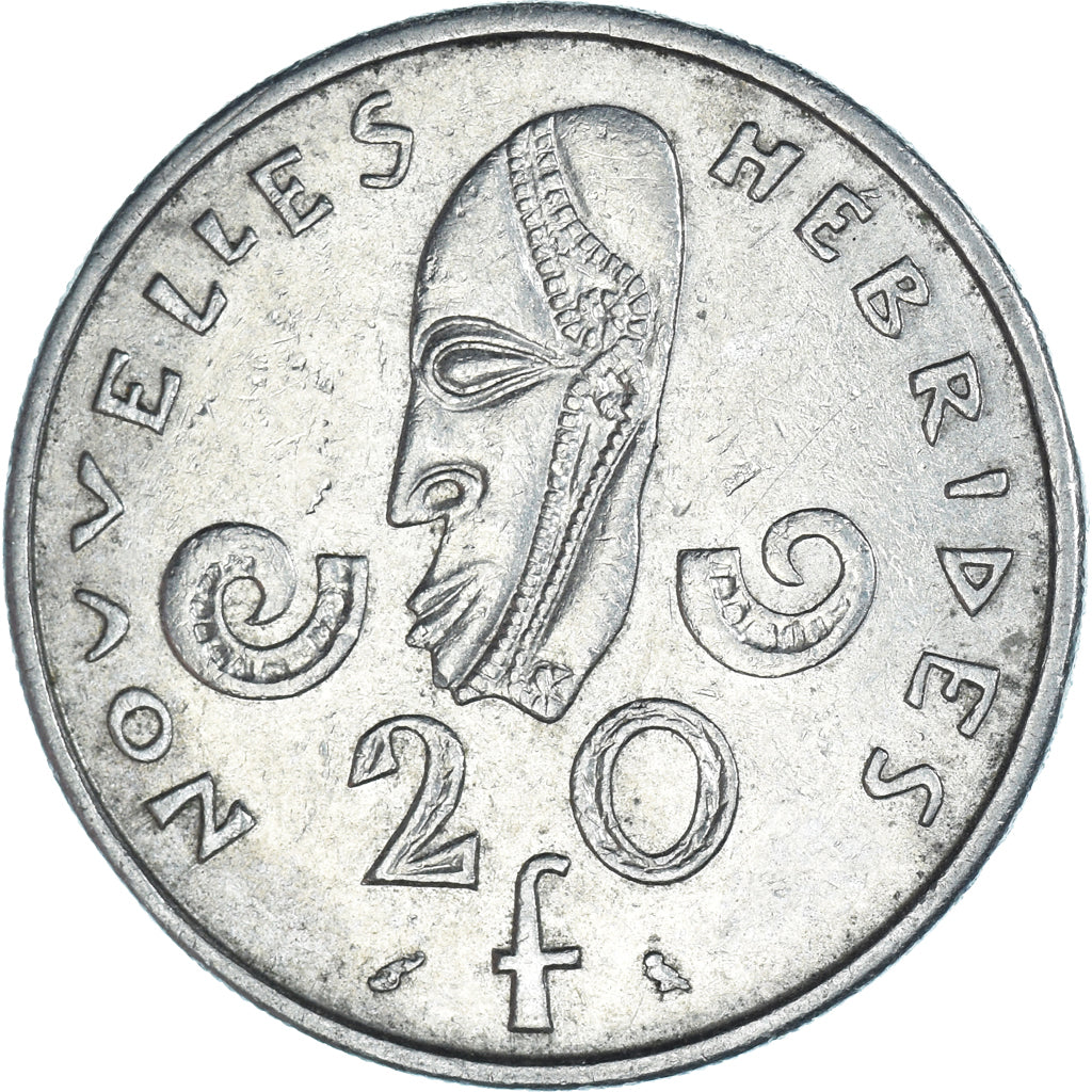 Münze, New Hebrides, 20 Francs, 1970