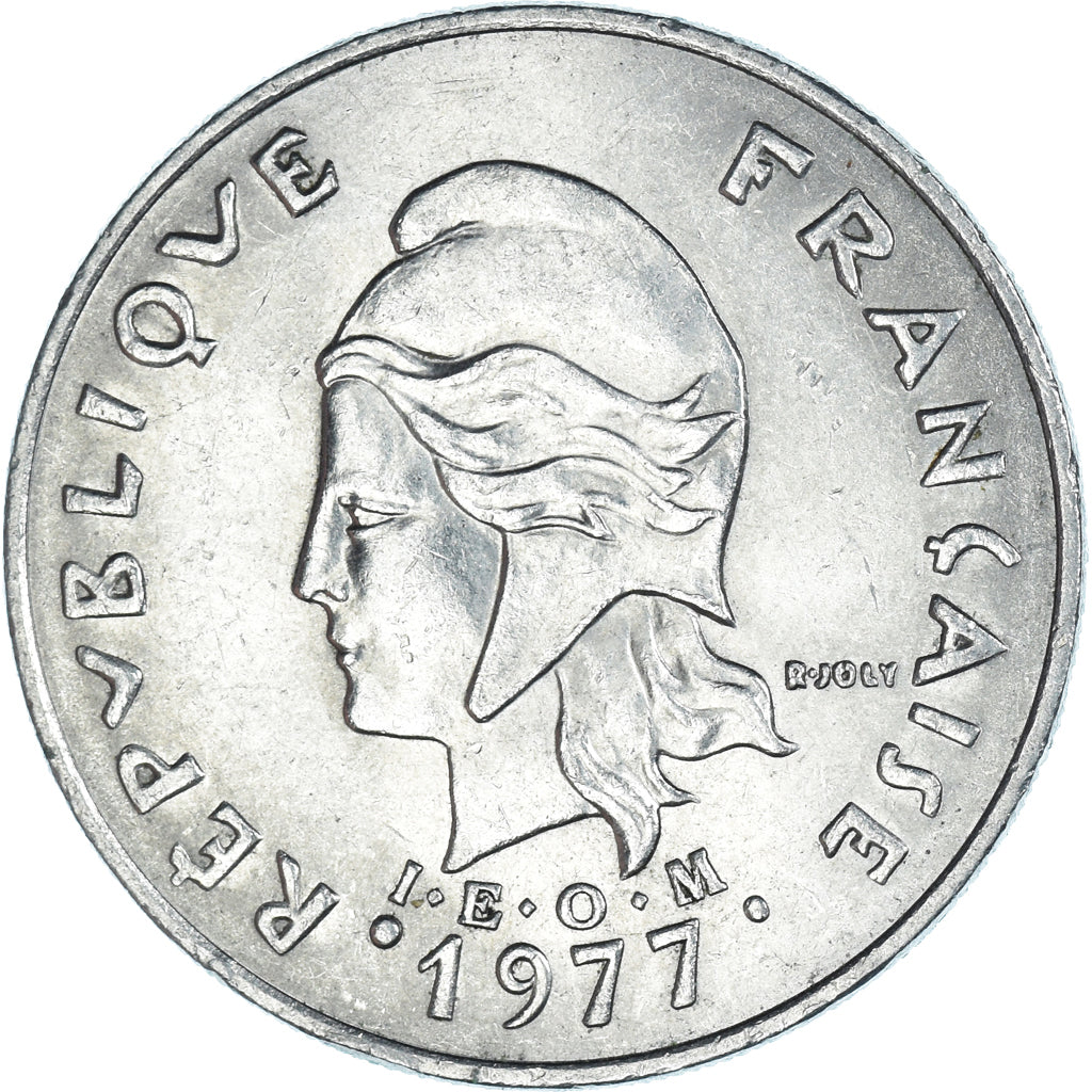 Moneda, Nuevas Hébridas, 20 Francs, 1977