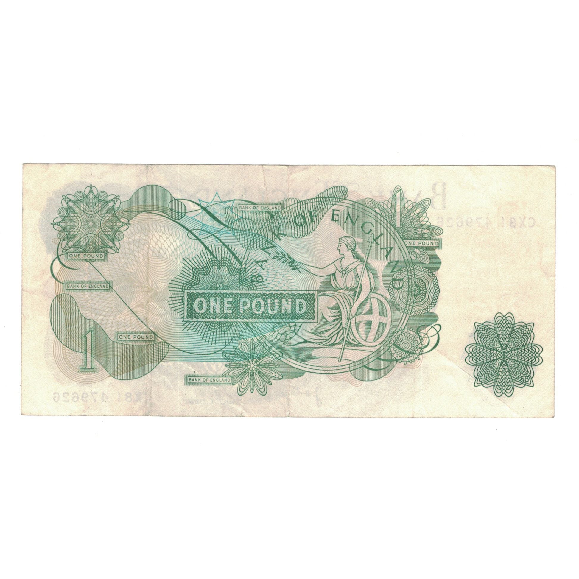 Banknote, Great Britain, 1 Pound, KM:374g, EF(40-45)