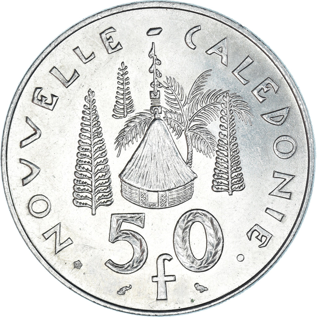Coin, New Caledonia, 50 Francs, 1972