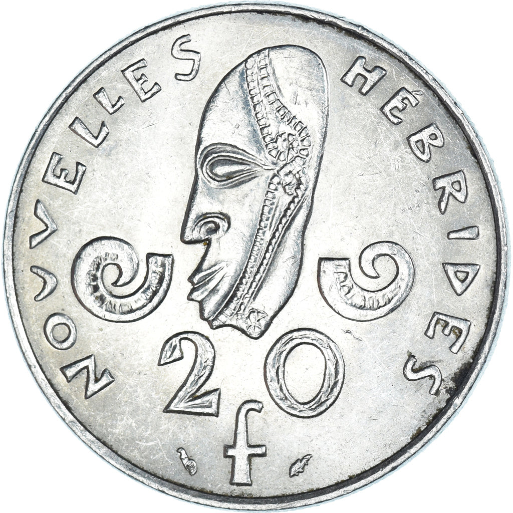 Münze, New Hebrides, 20 Francs, 1977