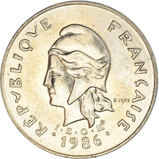 Coin, French Polynesia, 100 Francs, 1986