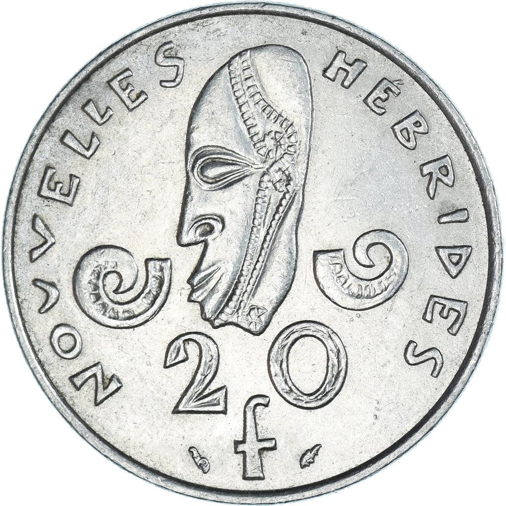 Moneta, Nowe Hebrydy, 20 Francs, 1975