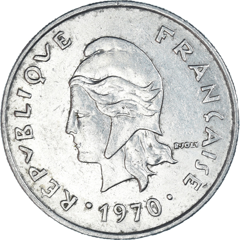 Moneda, Nuevas Hébridas, 20 Francs, 1970