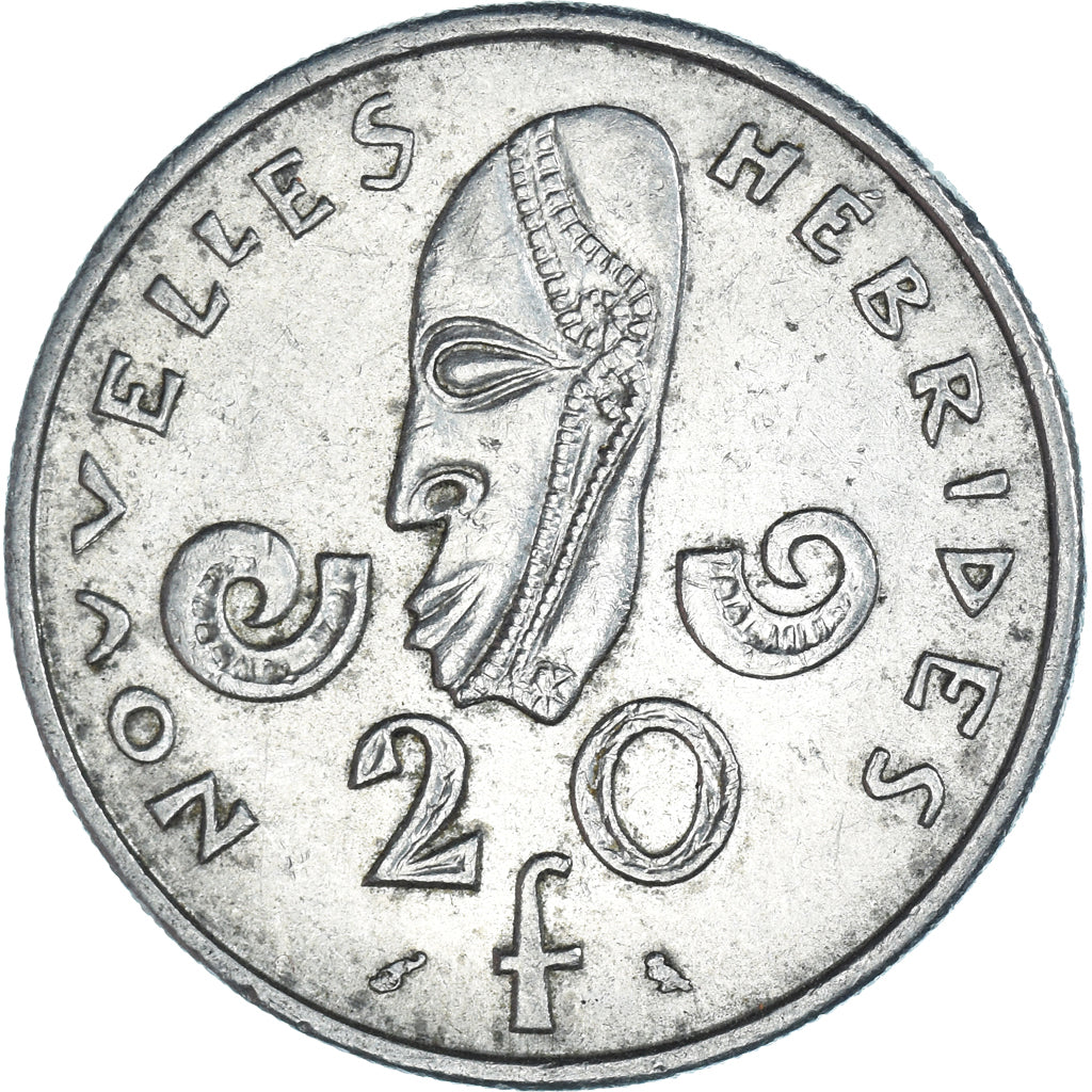 Moneda, Nuevas Hébridas, 20 Francs, 1970