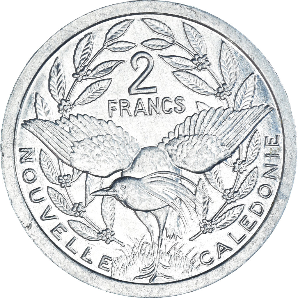 Coin, New Caledonia, 2 Francs, 1987