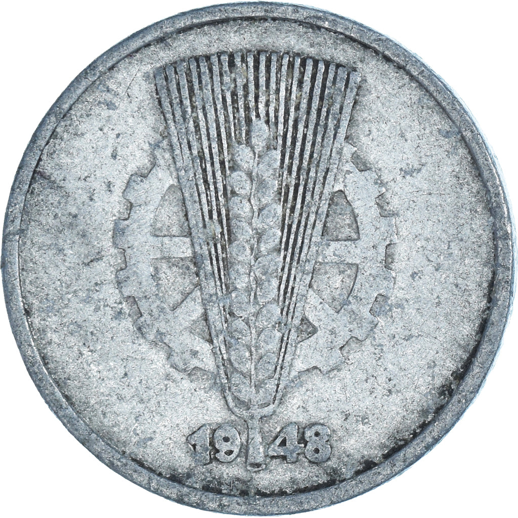 Moeda, Alemanha, 10 Pfennig, 1948