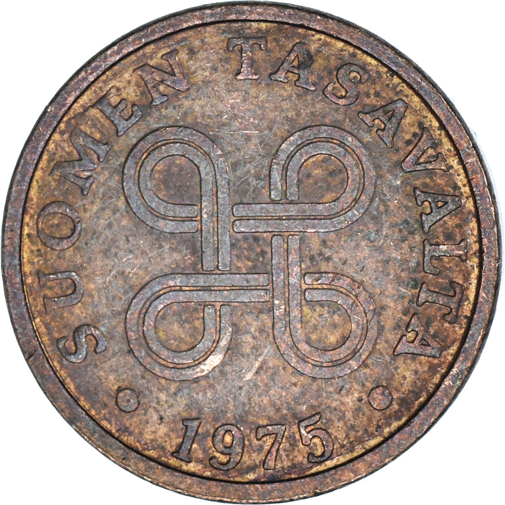 Moneta, Finlandia, 5 Pennia, 1975