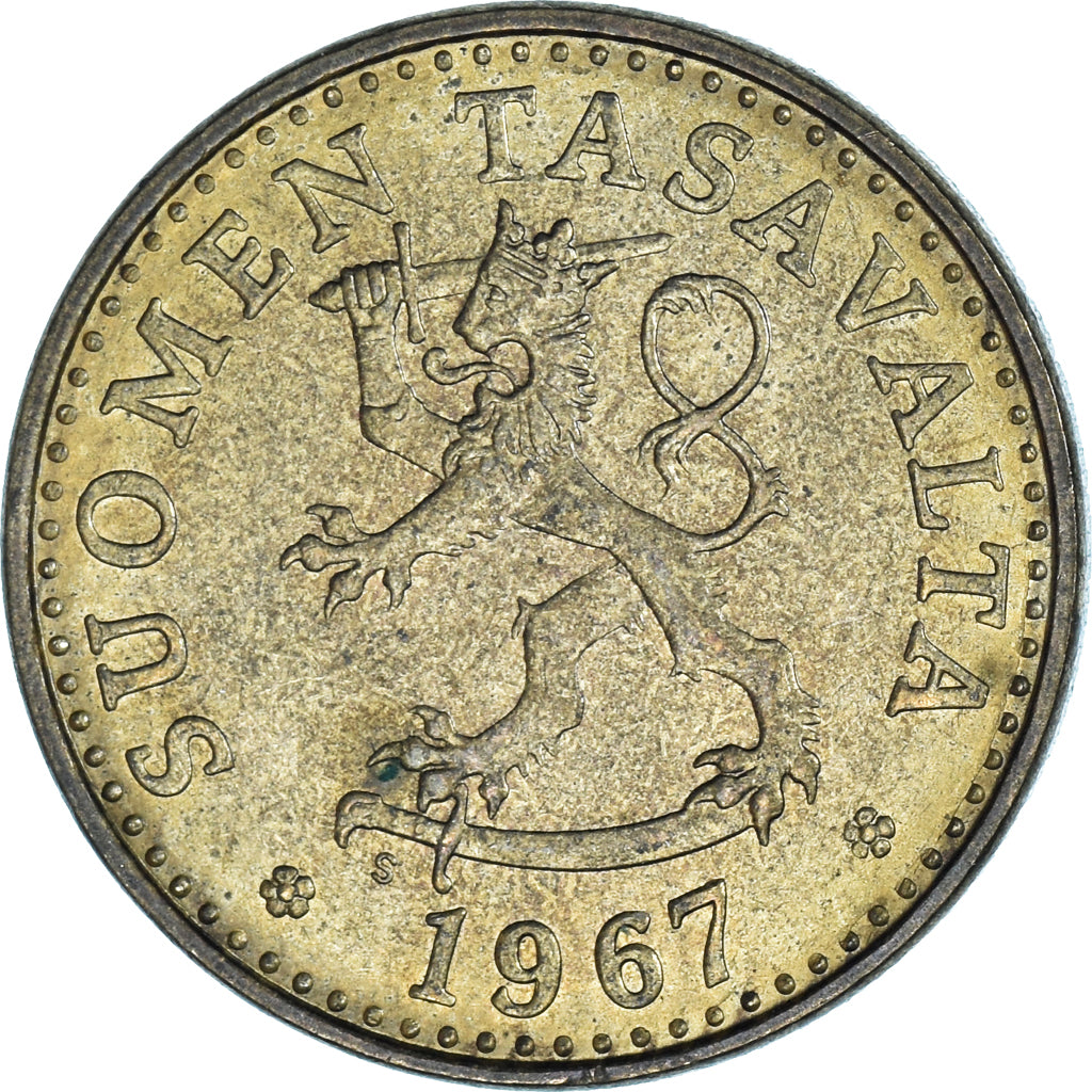 Coin, Finland, 20 Pennia, 1967