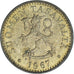 Coin, Finland, 20 Pennia, 1967