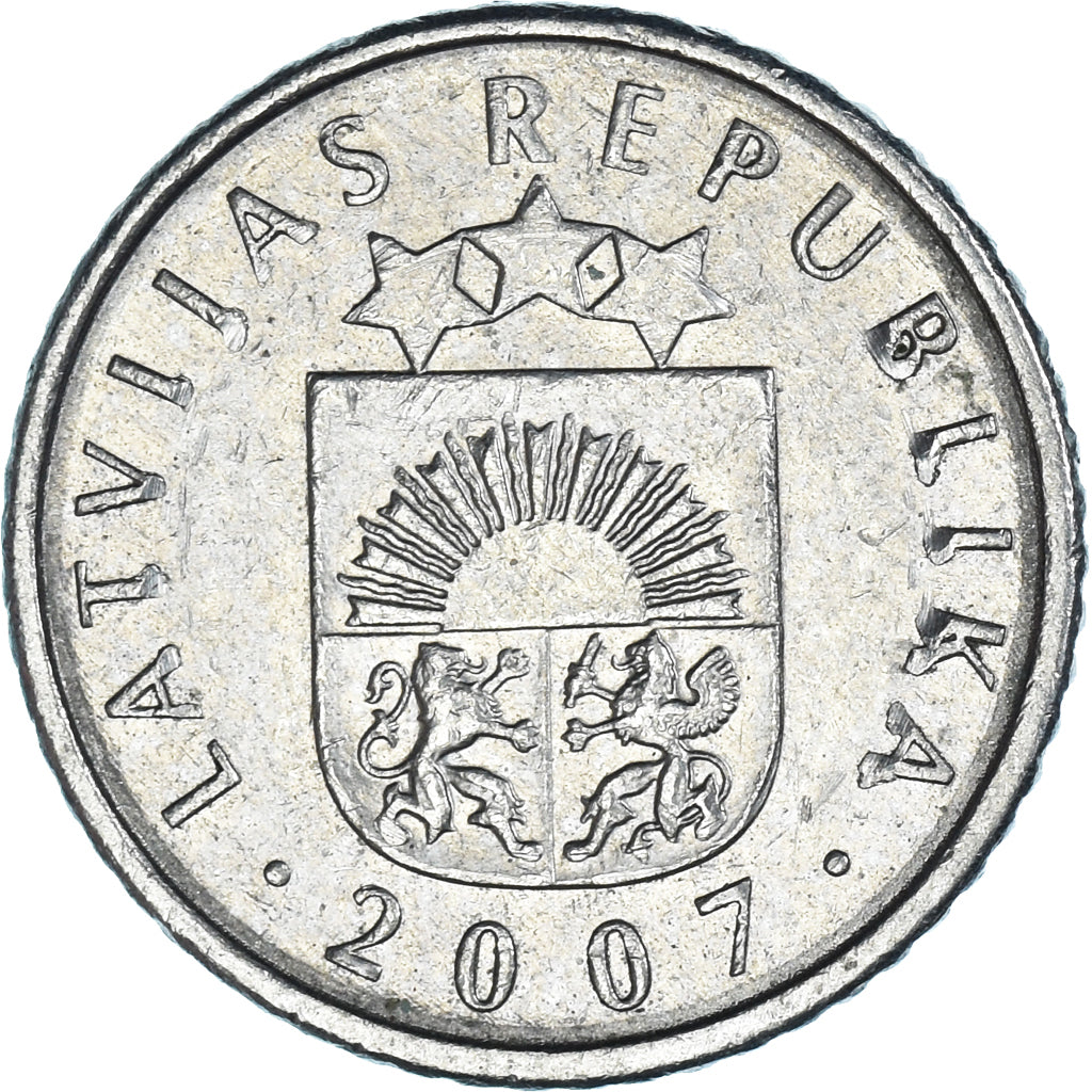 Moneda, Letonia, 50 Santimu, 2007