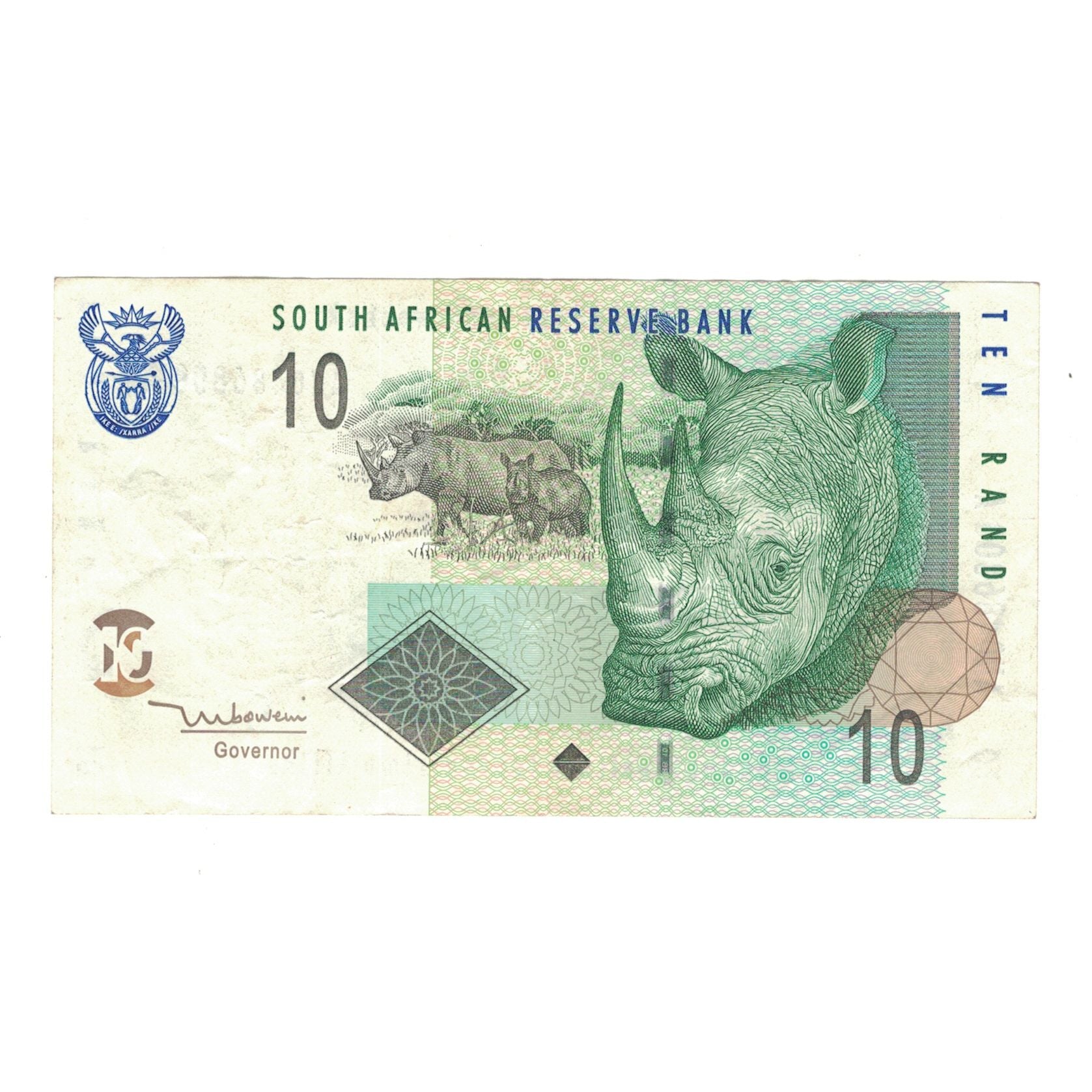 Banknote, South Africa, 10 Rand, 1993, KM:123a, AU(50-53)