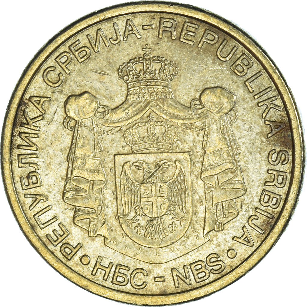 Monnaie, Serbie, 2 Dinara, 2010