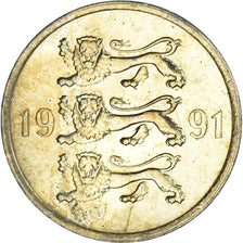 Coin, Estonia, 5 Senti, 1991