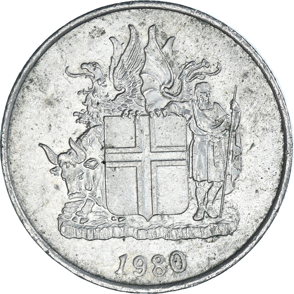 Moeda, Islândia, 5 Kronur, 1980