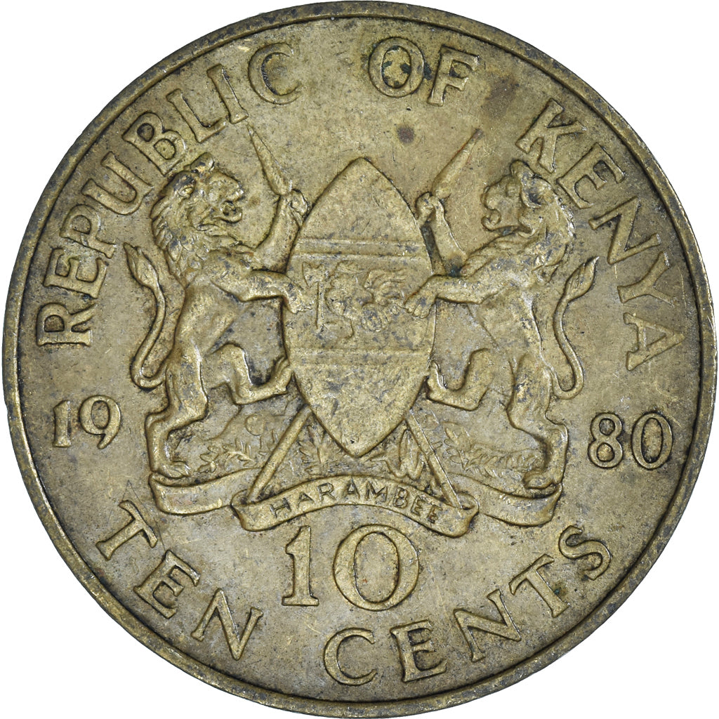 Münze, Kenya, 10 Cents, 1980