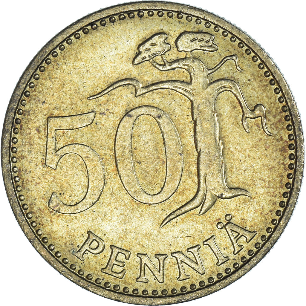 Moneta, Finlandia, 50 Penniä, 1973
