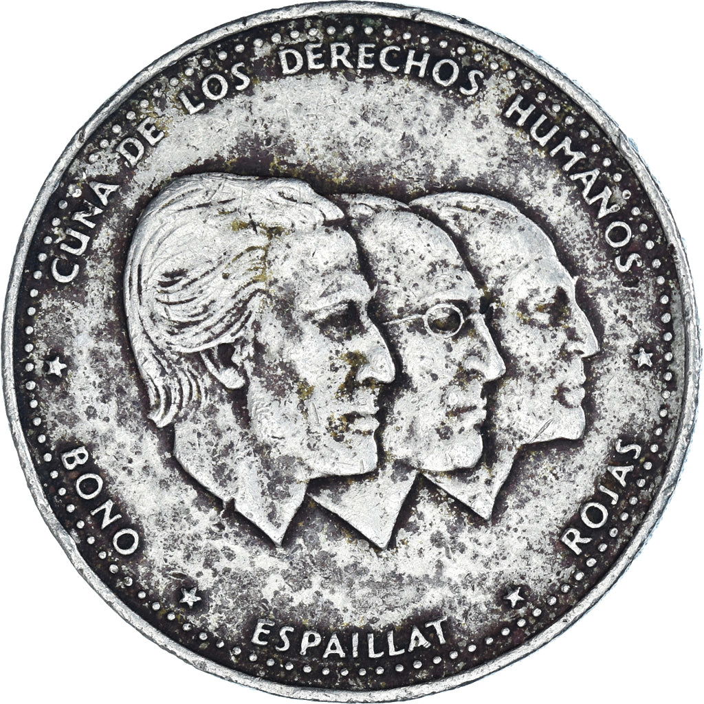 Moeda, República Dominicana, 1/2 Peso, 1986