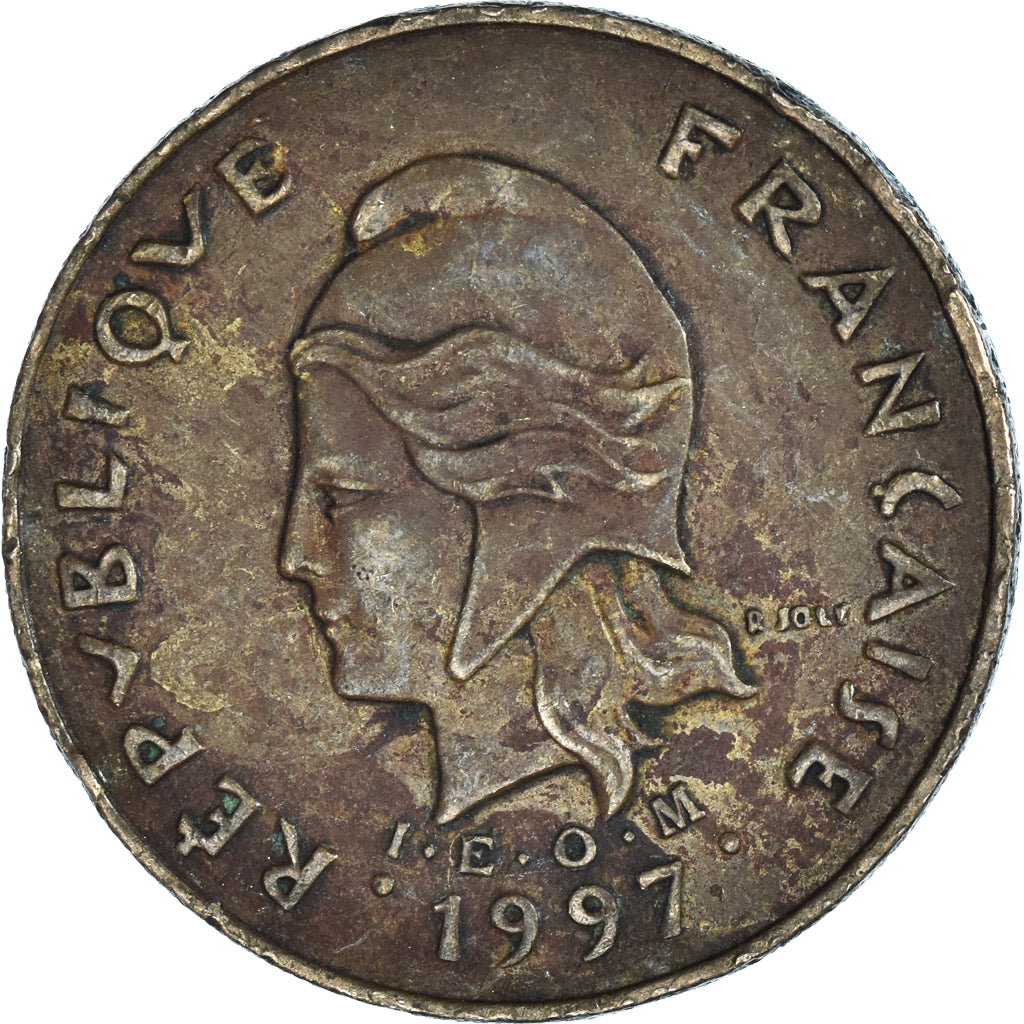 Coin, French Polynesia, 100 Francs, 1997