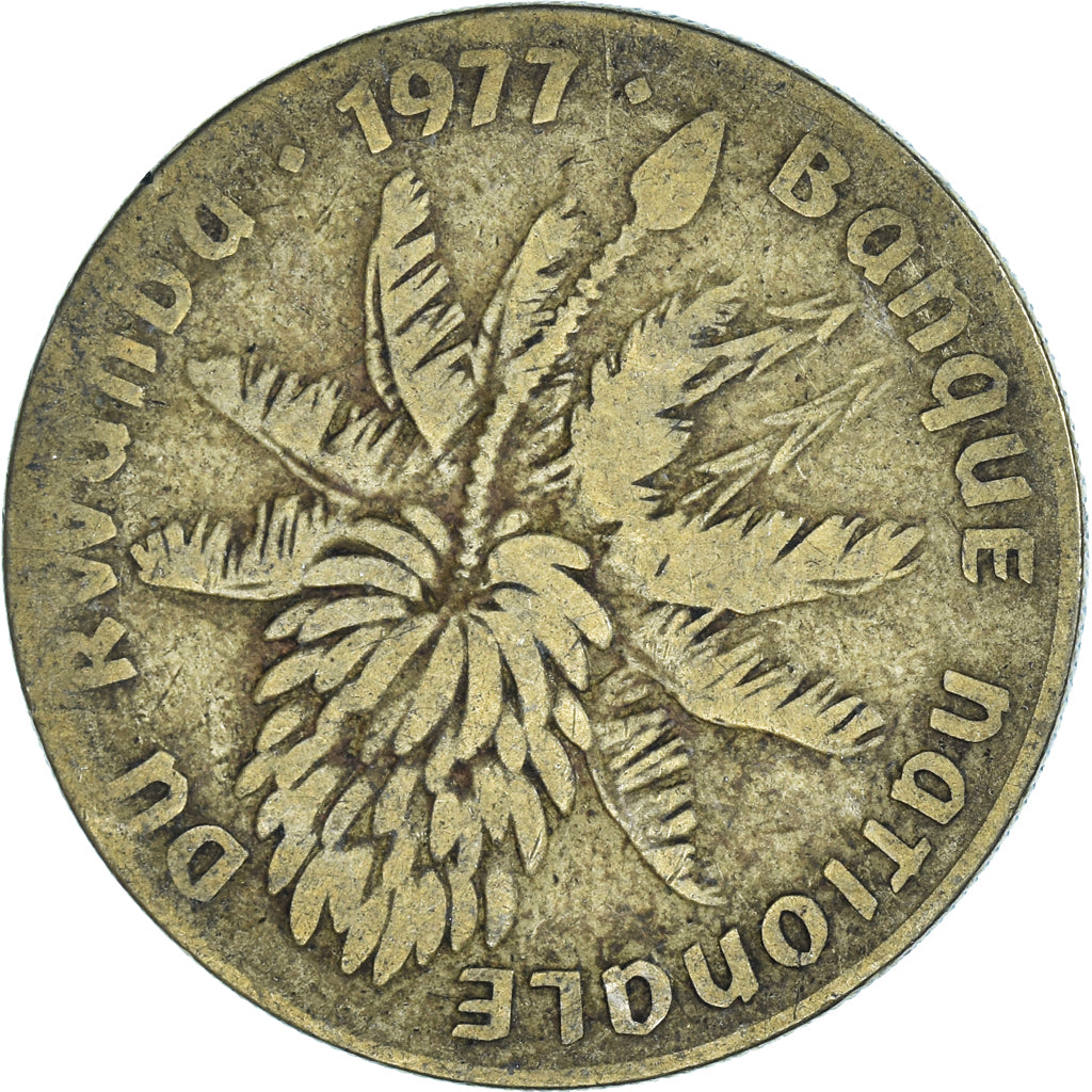 Coin, Rwanda, 20 Francs, 1977