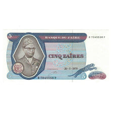 Banknote, Zaire, 5 Zaïres, 1979, 1979-05-20, KM:22a, UNC(63)