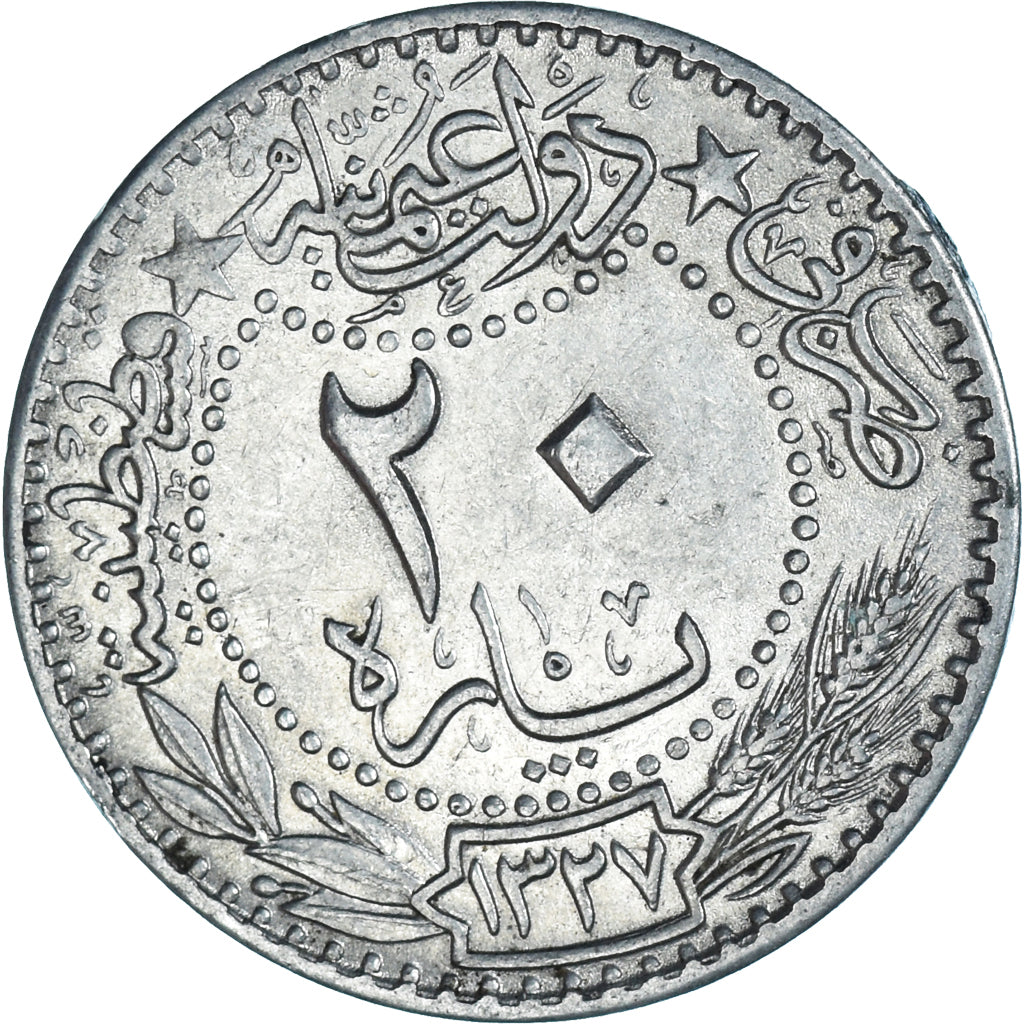 Münze, Türkei, 20 Para, 1327