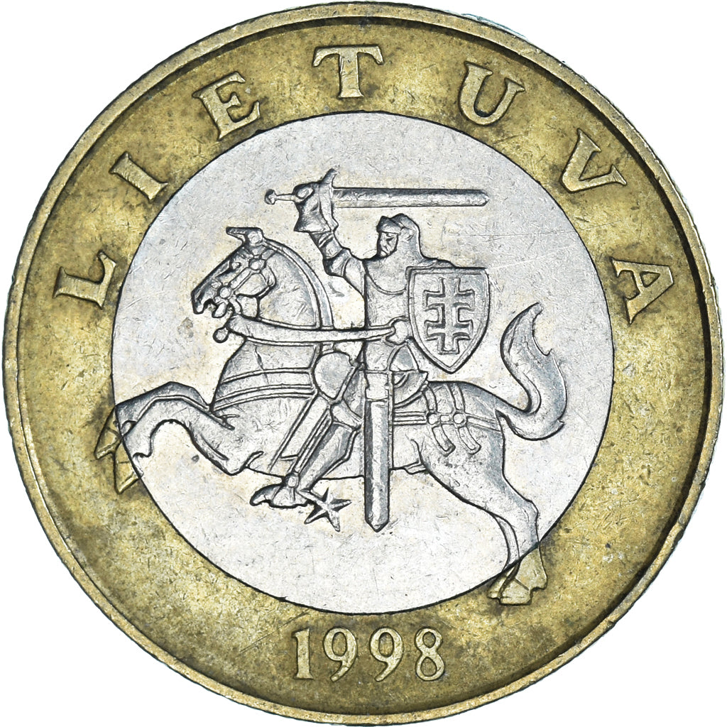 Moneda, Lituania, 2 Litai, 1998
