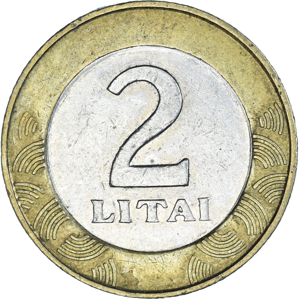 Moneda, Lituania, 2 Litai, 1998