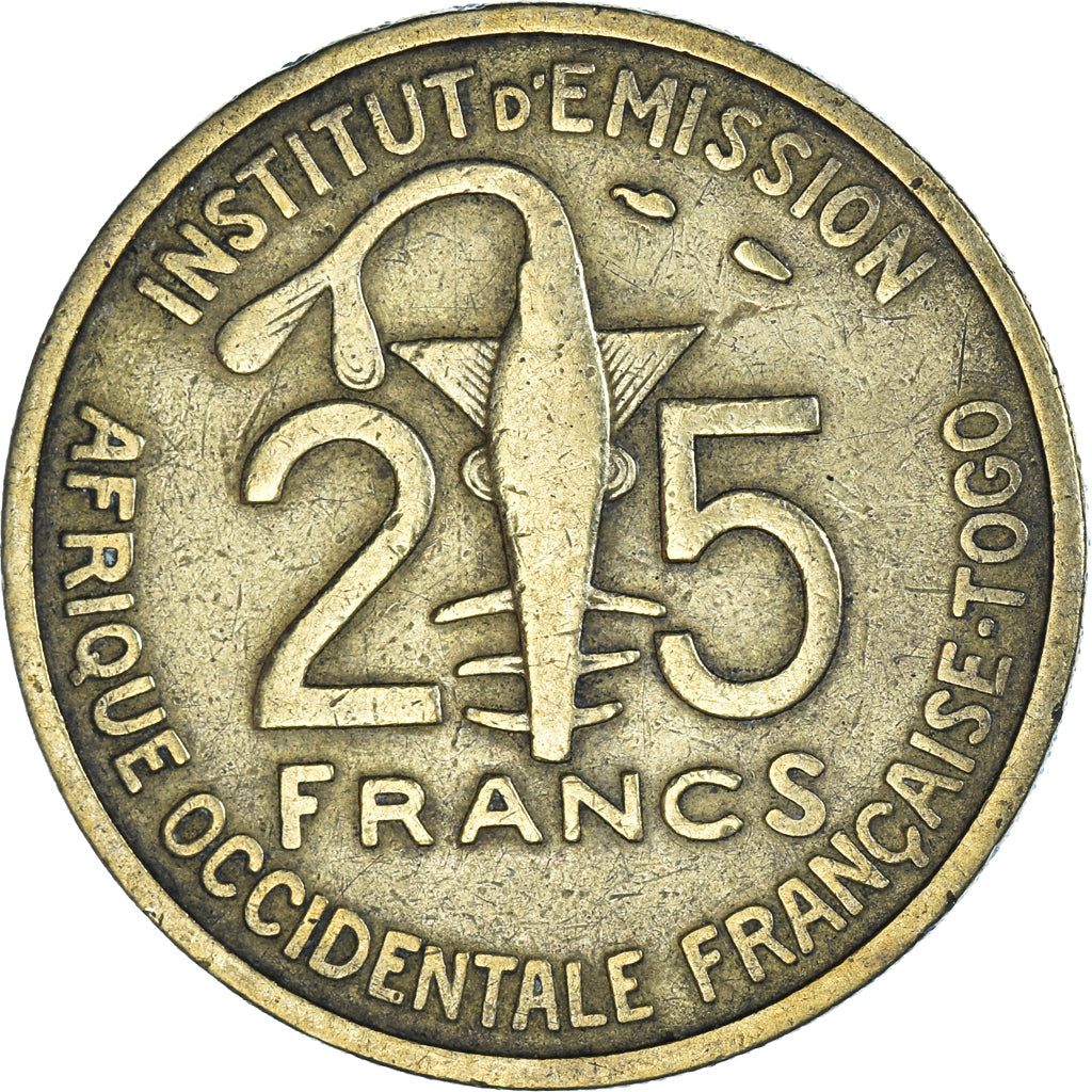 Moneta, Africa occidentale francese, 25 Francs, 1957