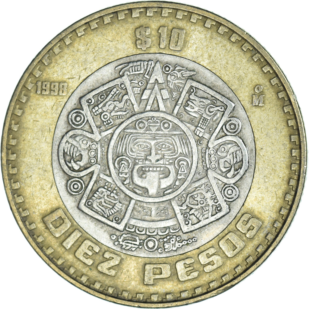 Moneta, Messico, 10 Pesos, 1998