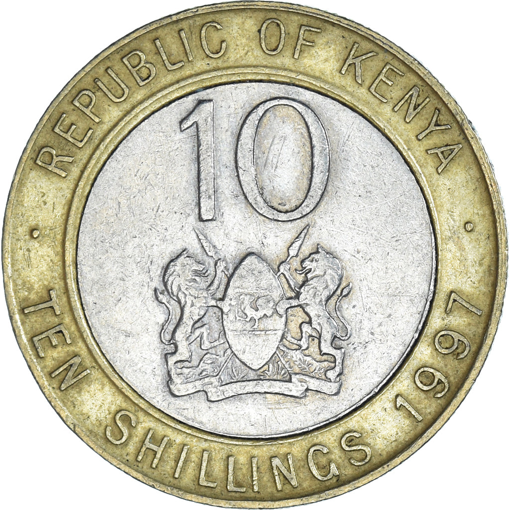 Moneta, Kenia, 10 Shillings, 1997