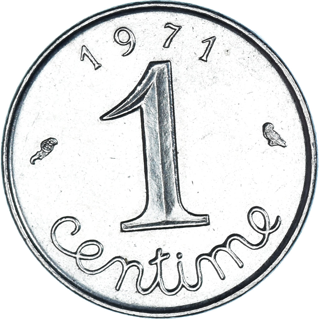 Moneda, Francia, Centime, 1971