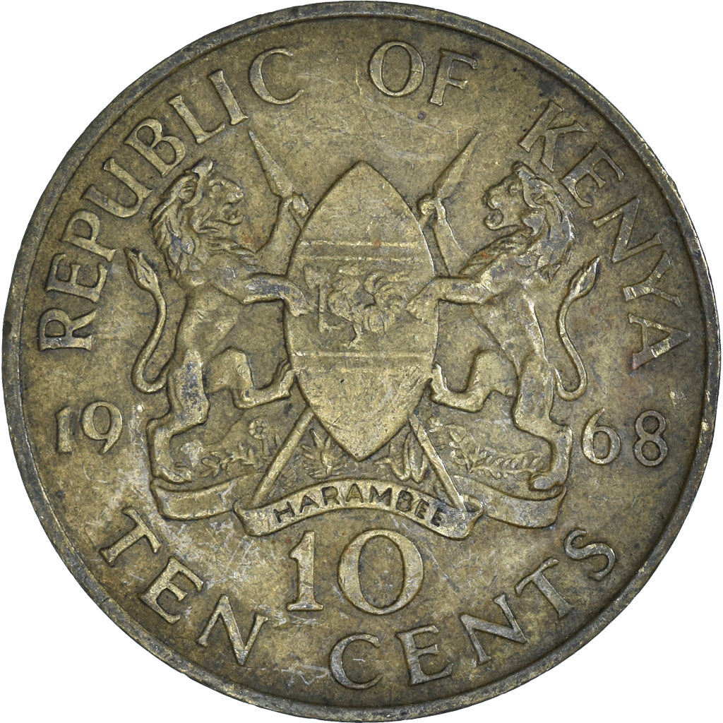 Coin, Kenya, 10 Cents, 1968