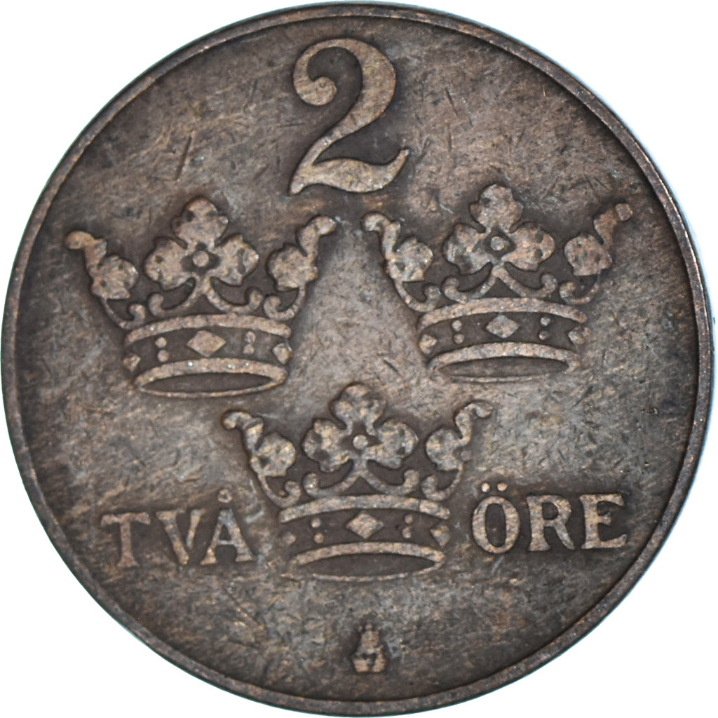 Münze, Schweden, 2 Öre, 1919
