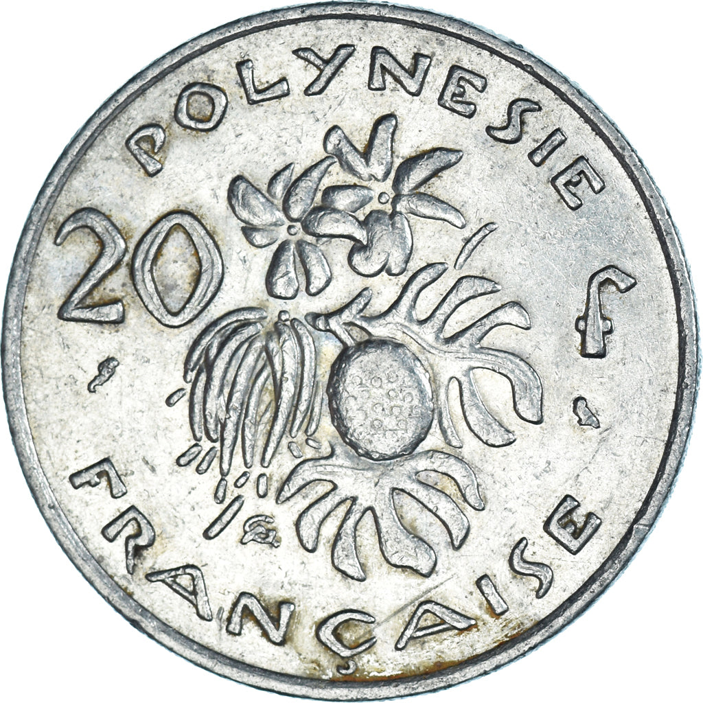 Coin, French Polynesia, 20 Francs, 1973