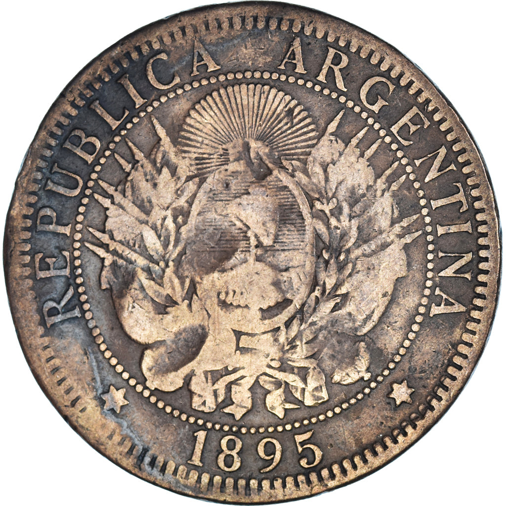 Monnaie, Argentine, 2 Centavos, 1895