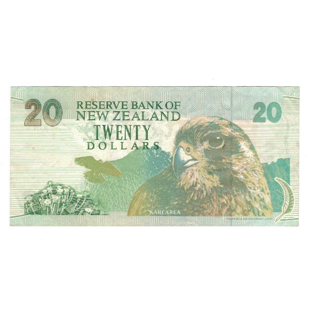 Banknote, New Zealand, 20 Dollars, KM:187a, EF(40-45)