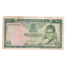 Banknote, Zambia, 2 Kwacha, undated (1969), KM:11a, VF(30-35)