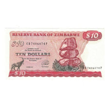 Biljet, Zimbabwe, 10 Dollars, 1994, KM:3e, NIEUW