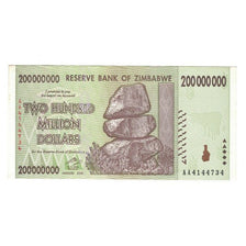 Banconote, Zimbabwe, 200 Million Dollars, 2008, SPL