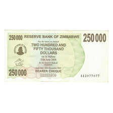 Banknote, Zimbabwe, 250,000 Dollars, 2008, KM:50, EF(40-45)