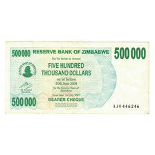 Billet, Zimbabwe, 500,000 Dollars, 2007, KM:51, TTB