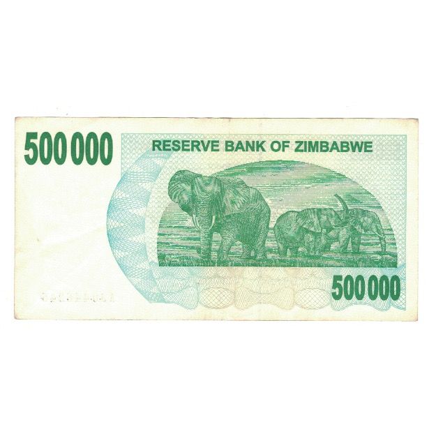 Billet, Zimbabwe, 500,000 Dollars, 2007, KM:51, TTB