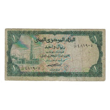 Banknot, Arabska Republika Jemenu, 1 Rial, Undated (1973), KM:11b, VG(8-10)