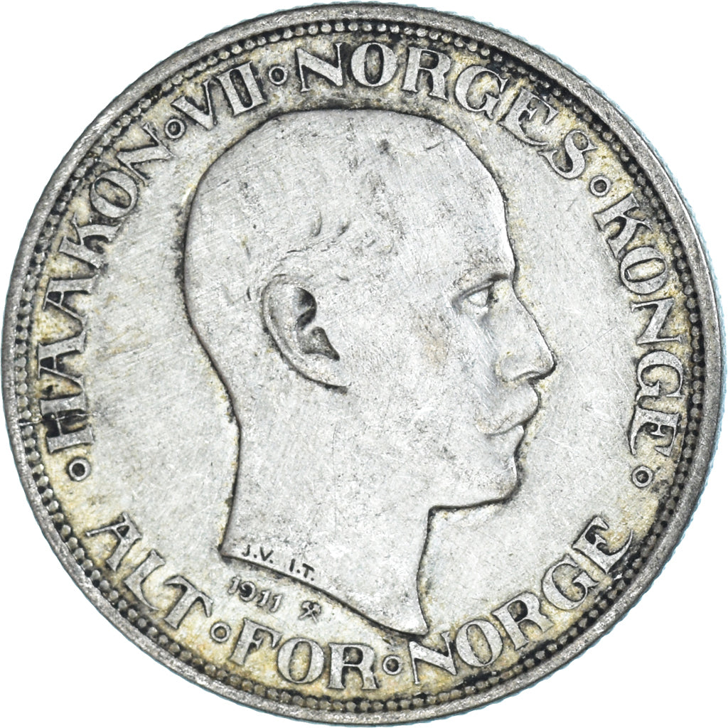 Munten, Noorwegen, 50 Öre, 1911