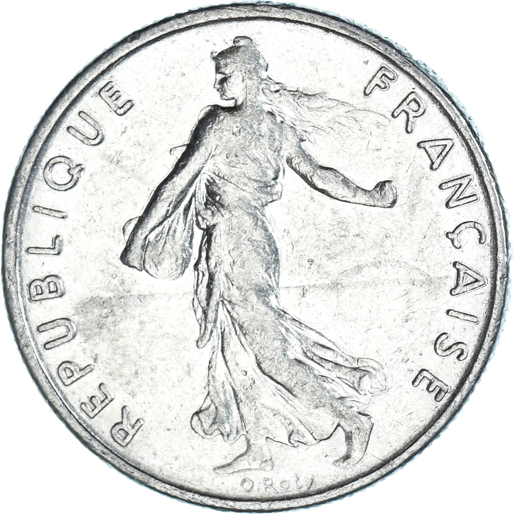 Coin, France, 1/2 Franc, 1965