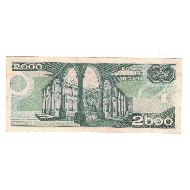 Banknote, Mexico, 2000 Pesos, 1989, 1989-03-28, KM:86c, EF(40-45)