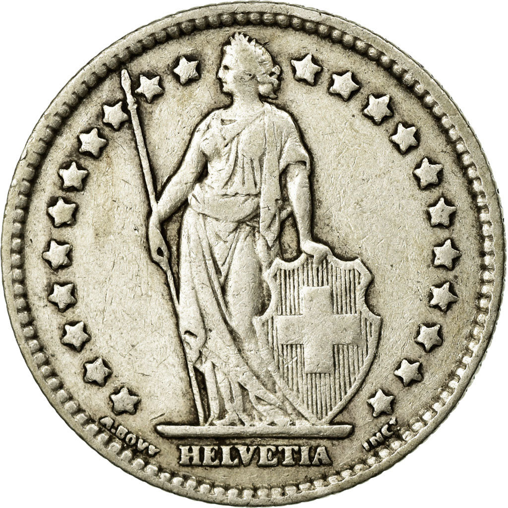 Coin, Switzerland, Franc, 1914, Bern, EF(40-45), Silver, KM:24